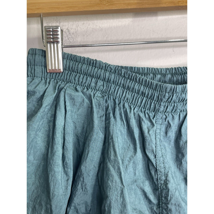 Men’s Vintage 90s Nike Swoosh Mesh Lined Swim Gym Shorts Green Nylon Sz M