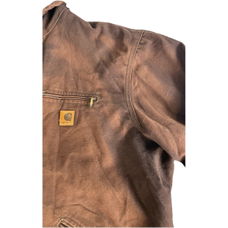Mens Carhartt Sandstone Sierra Sherpa-Lined Zip-Up Jacket Size XL