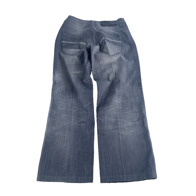 Mens Rocawear Baggy Faded Gray Denim Jeans Size 34