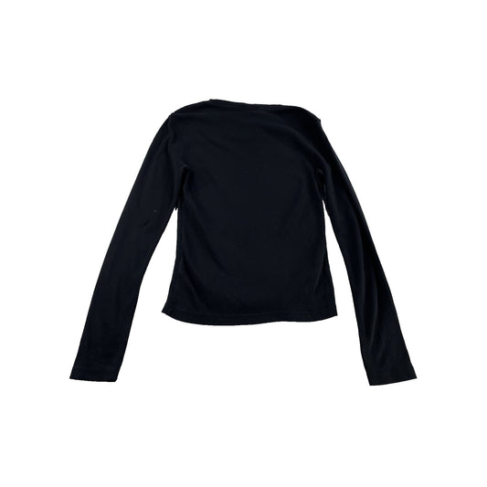 Womens Ralph Lauren Size Medium Black Long Sleeve Crew Neck
