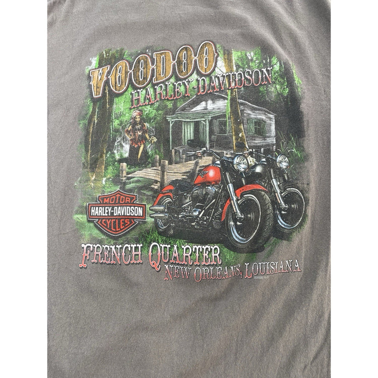 Mens Harley Davidson Gray Graphic Tee Size M
