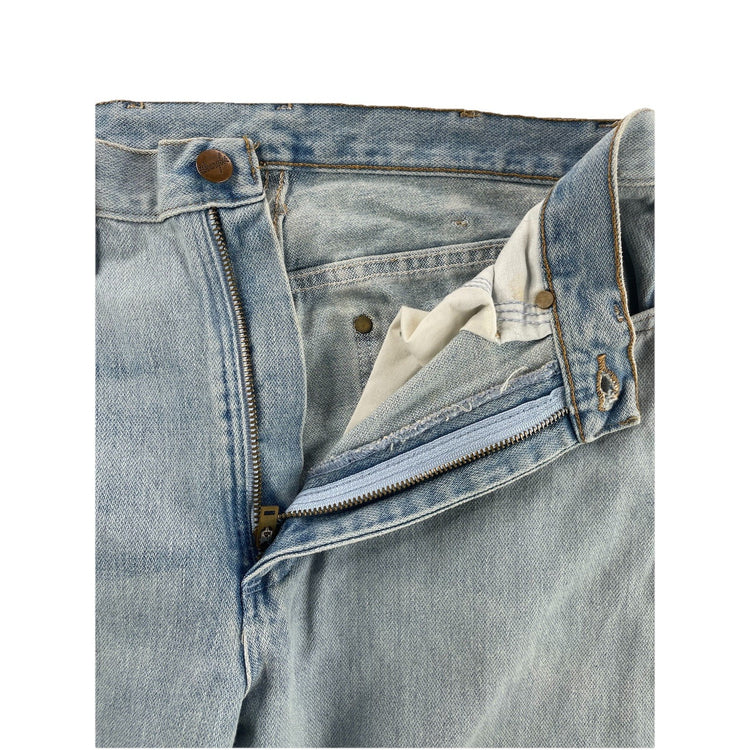 Mens Wranglers Slim Fit Lightwash Blue Jeans Size 7x36