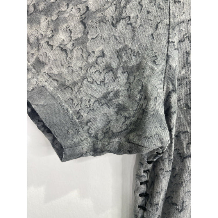 Y2k Affliction T Shirt Mens Live Fast Sides Stitched Grey Large short Sleeve