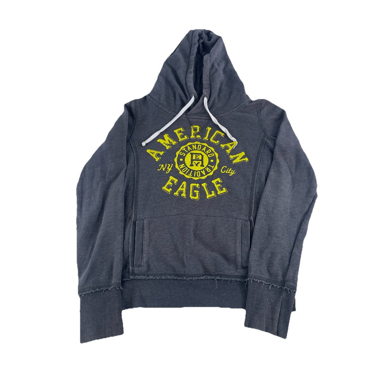 Womens American Eagle NYC Gray Hoodie Size Small