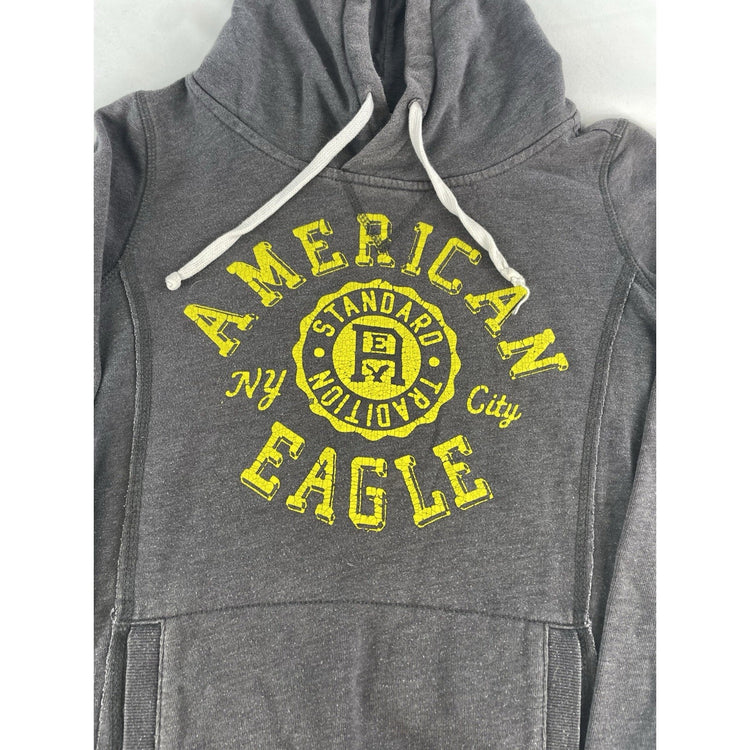 Womens American Eagle NYC Gray Hoodie Size Small