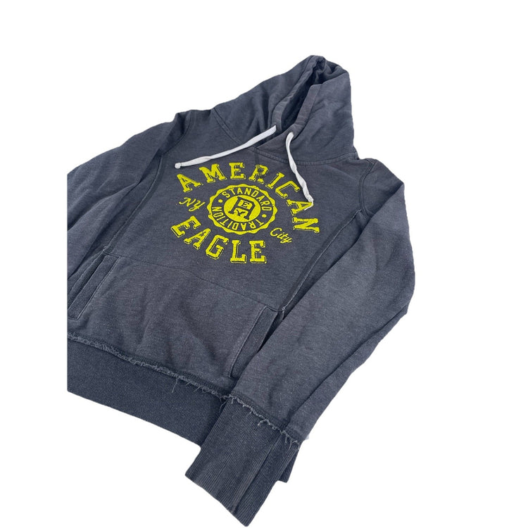 Womens American Eagle NYC Gray Hoodie Size Small