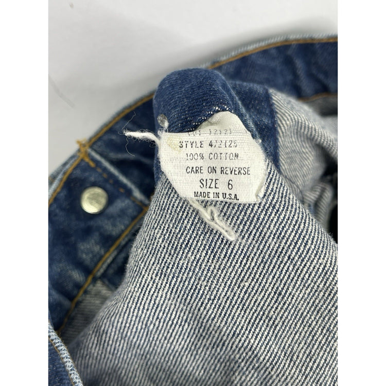 Youth Vintage Plain Pockets Denim Trucker Jacket Kids Simz Size 6