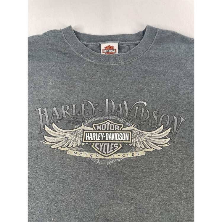 Mens Harley Davidson Motorcycles Grey T Shirt Size 2XL