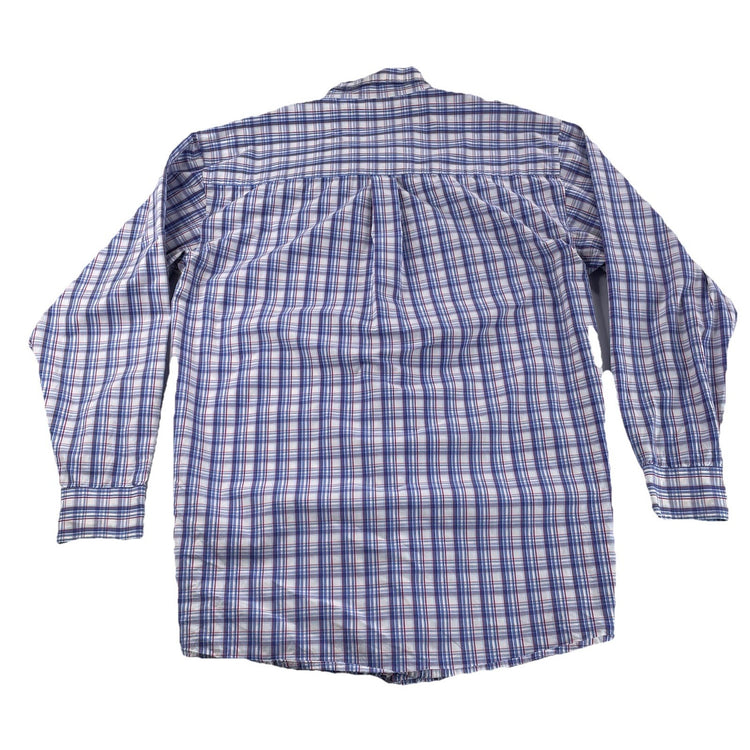 Mens GS Collection By Wrangler Multicolor Plaid Pattern ButtonUp Shirt Size Xl