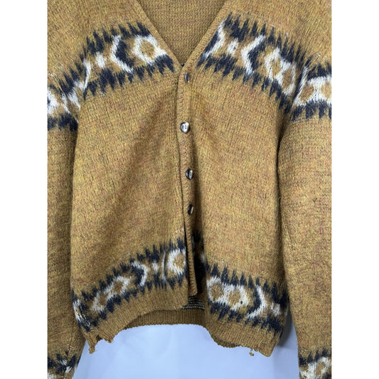 MENS WOOL MOHAIR 70’S CARDIGAN