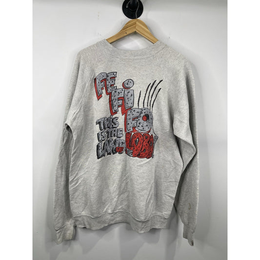 Vintage 90s Men’s University Of New Mexico Lobos Graphic Sweatshirt Size 2XL