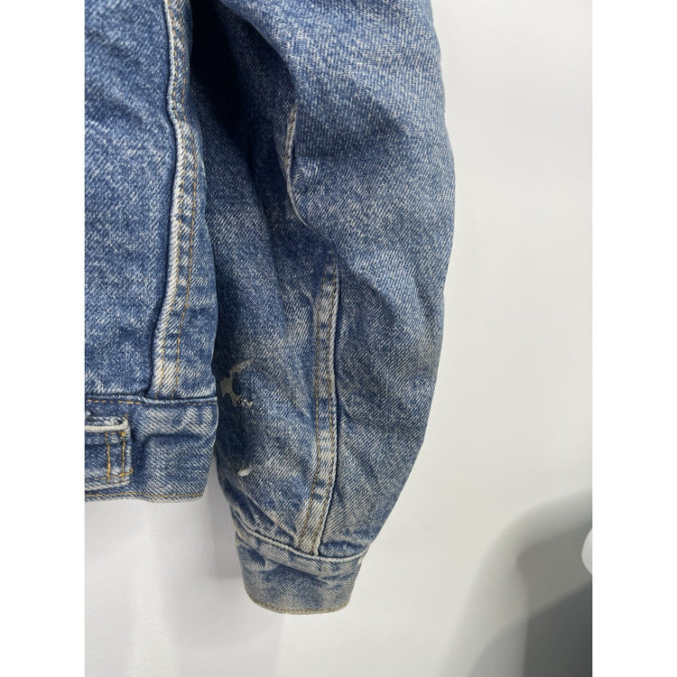 Vintage LEVI'S Sherpa Lined Denim Jean Trucker Jacket Sz 40 R San Francisco USA