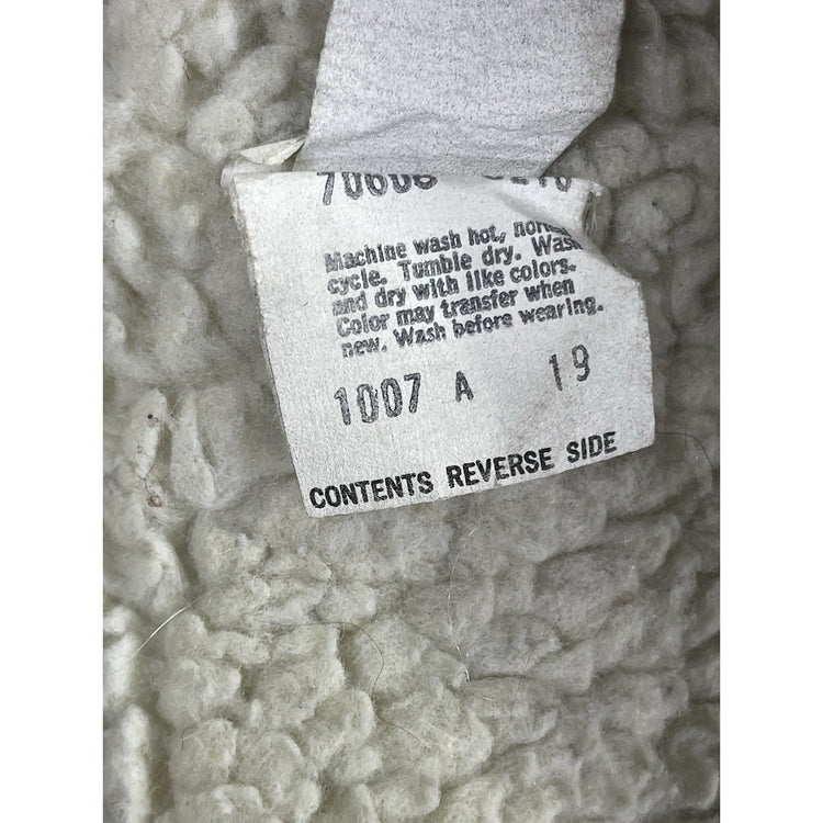 Vintage LEVI'S Sherpa Lined Denim Jean Trucker Jacket Sz 40 R San Francisco USA