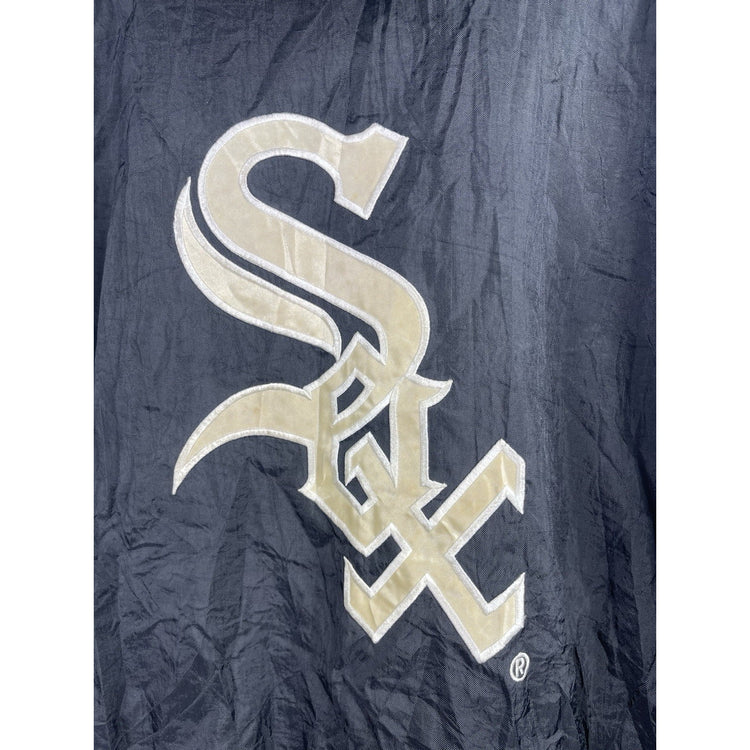 Vintage 1990s STARTER Chicago White Sox Baseball 1/4 Zip Puffer Jacket Size L