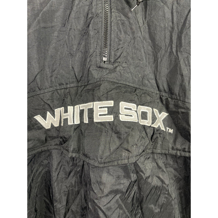 Vintage 1990s STARTER Chicago White Sox Baseball 1/4 Zip Puffer Jacket Size L