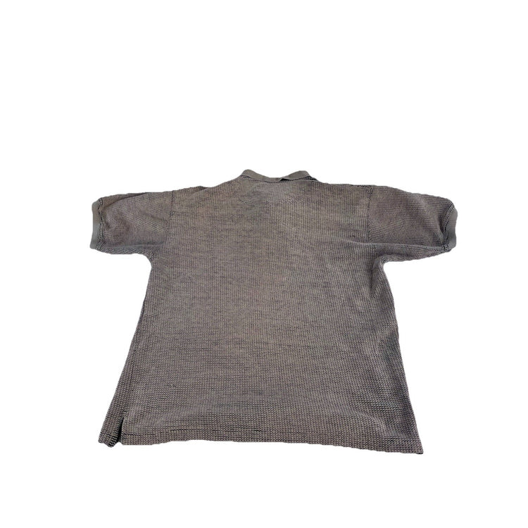 Mens Big Dog Light Brown Knitted Polo Tee Size Xl