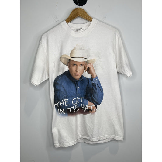 Men’s Garth Brooks T Shirt Size Medium Cat In The Hat Has 9 Lives Kansas City