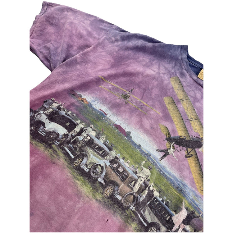 Mens Vintage The Mountain Graphic Purple Tie Dye Tee Size Xl