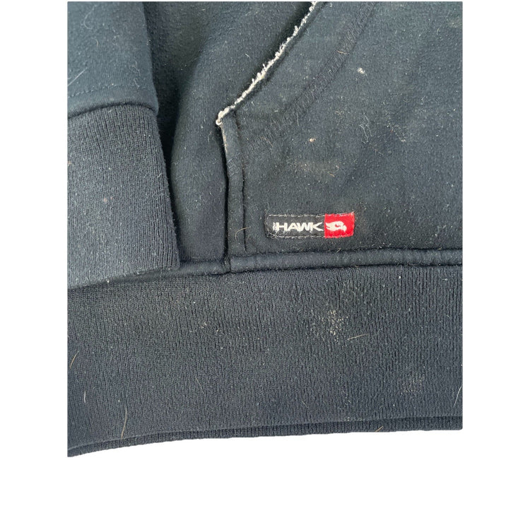 Mens Y2K Tony Hawk Black Fleece Lined Zip Up Jacket Size XL