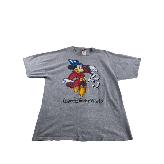 Mens Vintage Mickey Inc Gray 25th Walt Disney World Size Xl