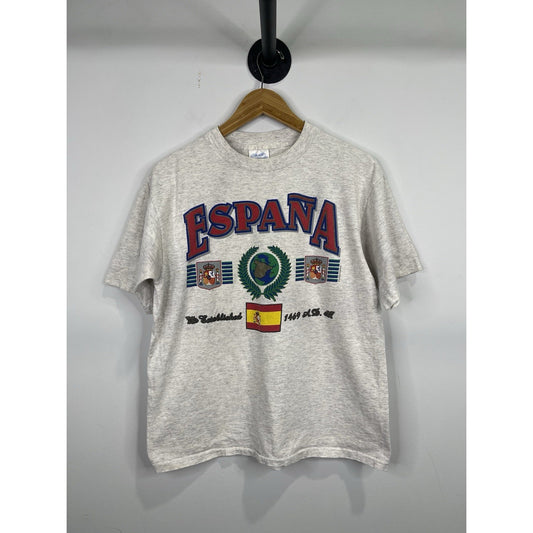 Men’s VTG Le Pays International España Graphic T Shirt Sz Large