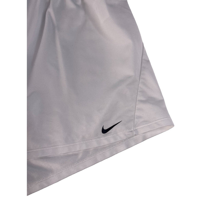 Women's Nike Dri-FIT Athletic Running Shorts, Solid White, Size XL