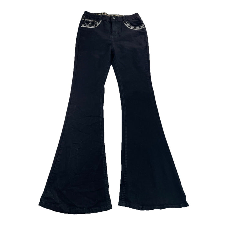 Women’s ADONAI Black Slim Bootcut Denim Jeans Size 13
