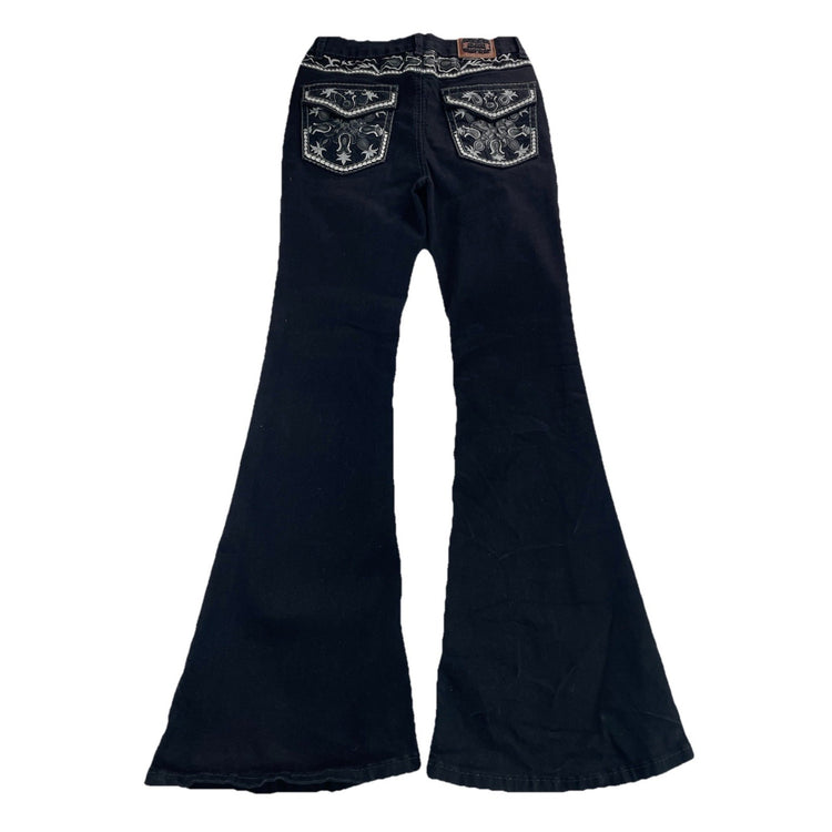 Women’s ADONAI Black Slim Bootcut Denim Jeans Size 13