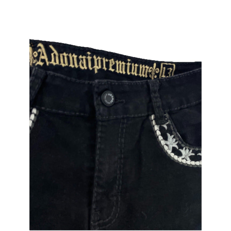 Women’s ADONAI Black Slim Bootcut Denim Jeans Size 13