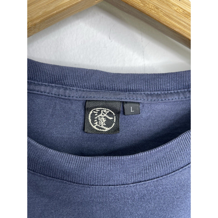 Men’s Vintage 2004 Takeda Hideo Surfing Graphic Navy Blue T Shirt Sz L