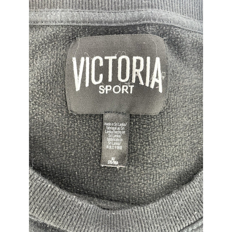Womens Victoria’s Secret Victoria Sport Black Crewneck Sweater Size Medium