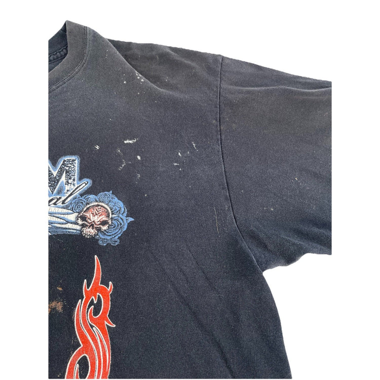 Mens 2008 Mayhem Festival Black Disturbed Concert Band T Shirt Size XL