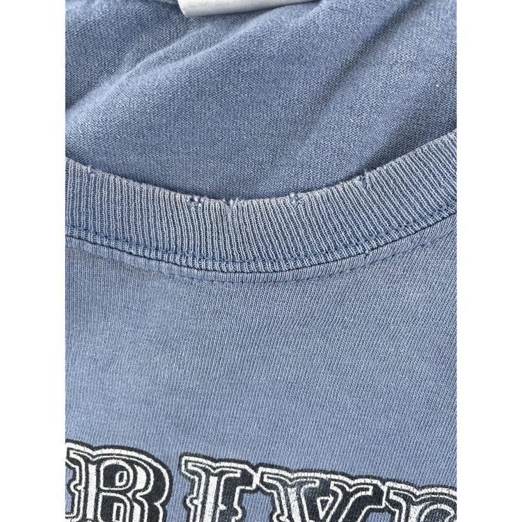 Mens Vintage Red River New Mexico Skeleton Piano Graphic LongSleeve Shirt SizeXl