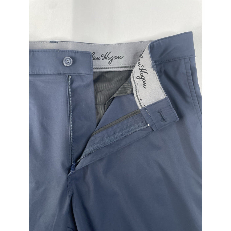 Mens Modern Ben Hogan Navy Blue Performance Golf Shorts Size 34