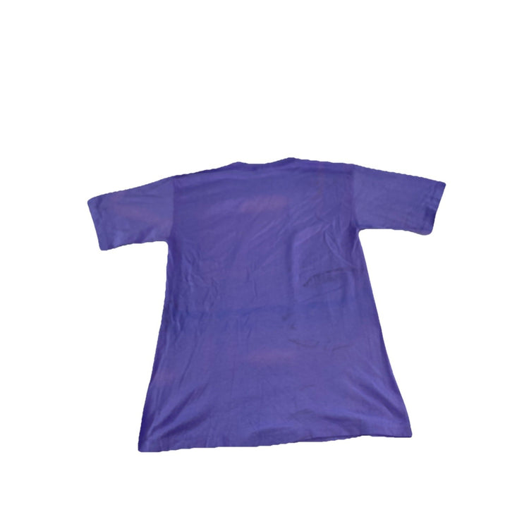 Mens Vintage 90s Purple Grahpic Whale Shirt Size Large