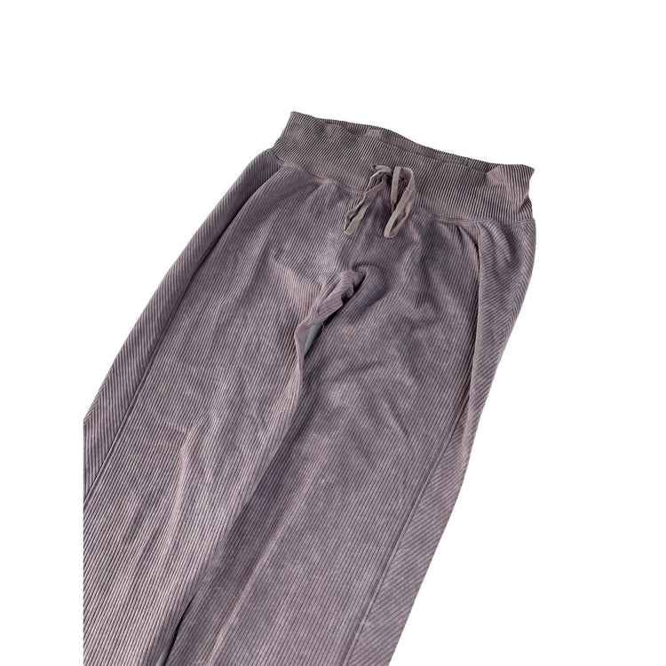 Women’s PINK Active Light Pink Ribbed Sweatpants Size Medium