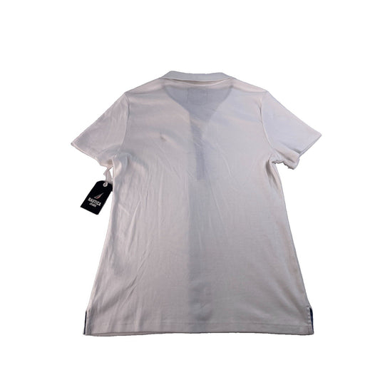 Men's Nautica Jeans White Polo Shirt Size M