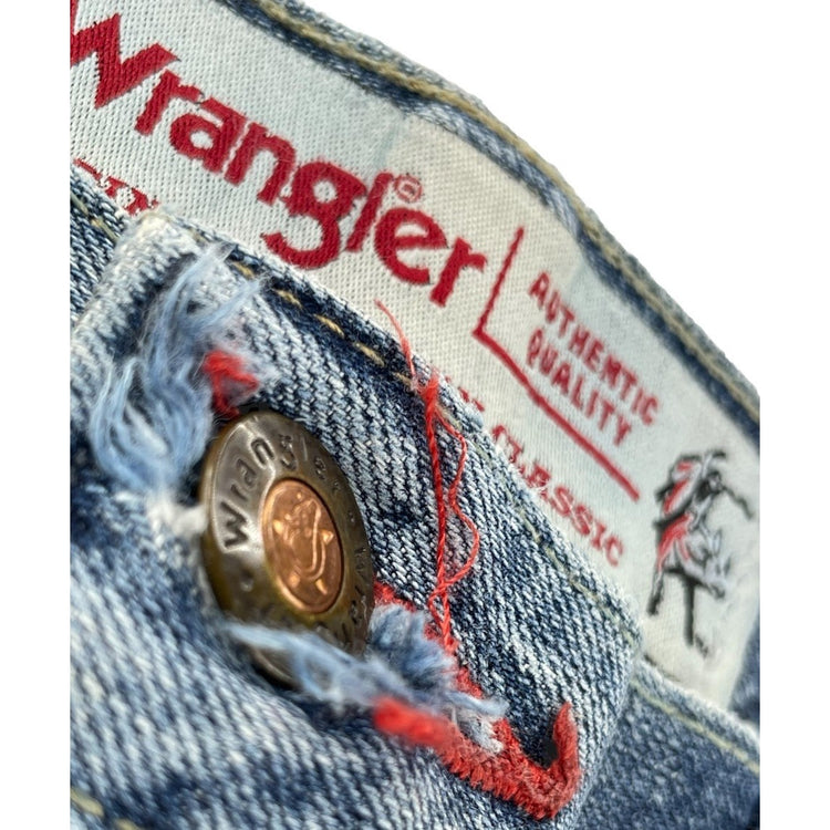 Men’s Wrangler Relaxed Straight Light Was Blue Jeans Size 36x32
