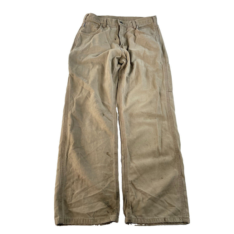 Men's Carhartt FR Flame Resistant Loose Fit Carpenter Pants Tan Size 31x30