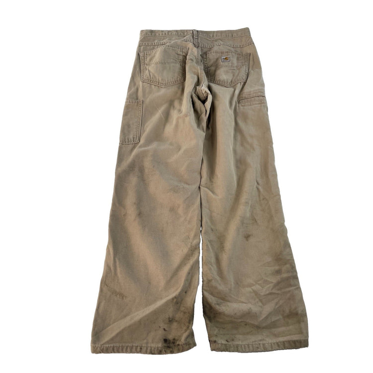 Men's Carhartt FR Flame Resistant Loose Fit Carpenter Pants Tan Size 31x30