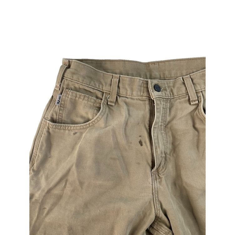 Men's Carhartt FR Flame Resistant Loose Fit Carpenter Pants Tan Size 31x30