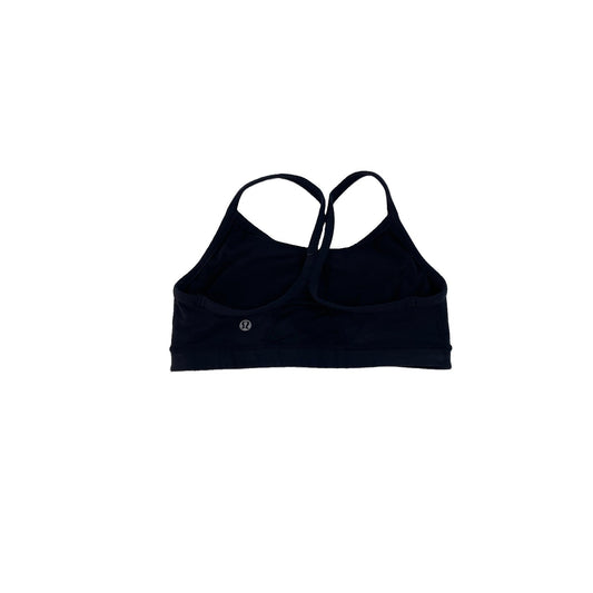 Women's Lululemon Black Athletic Sports Bra Racerback With Mesh Detail Size 4