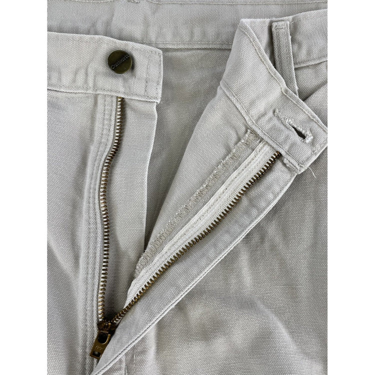 Mens Carhartt Cream-white Carpenter With Pants Size 40x30