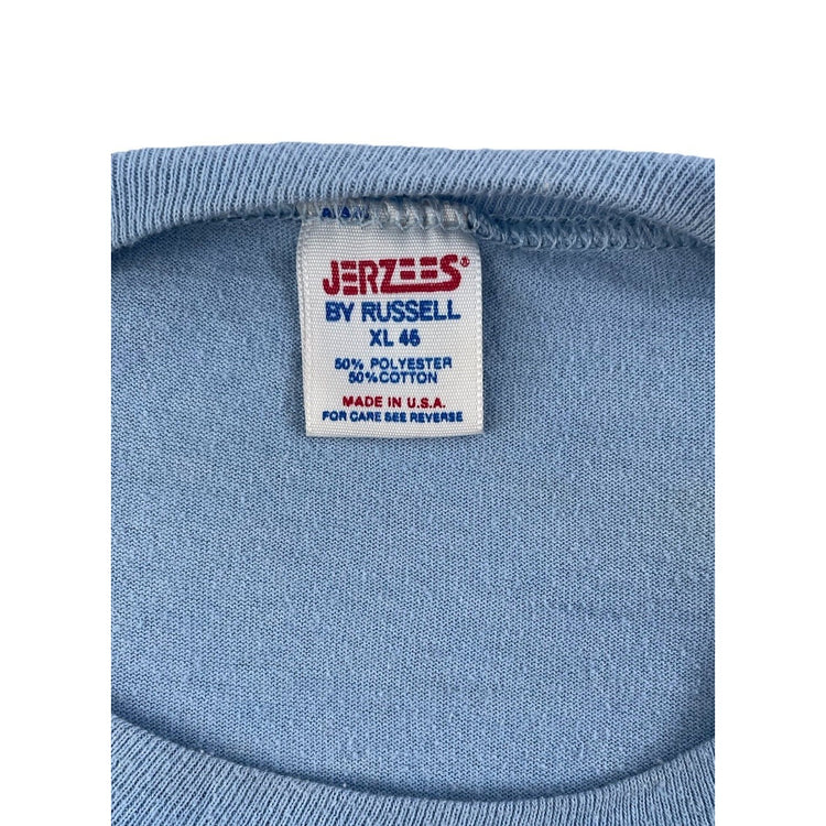 Mens Vintage 90s Jerzee Fish Graphic, Boulder Jct WI Nature Fishing Shirt SizeXl