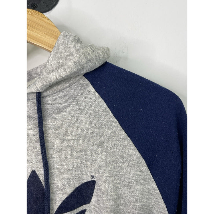 Vintage Adidas Trefoil Logo Hoodie 80s Gray Men's Large