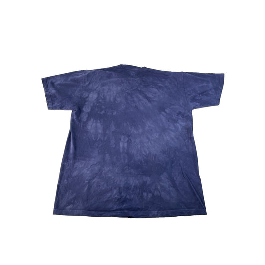 The Mountain Blue Tie-Dye Puppy Dog Basket Graphic Cotton Tee Shirt Size L