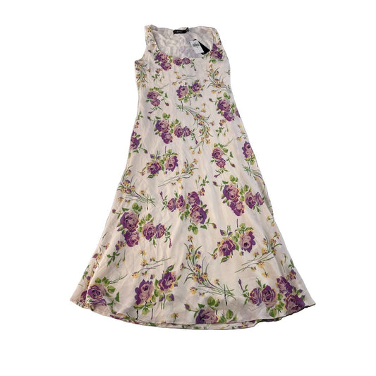 Women's Lauren Ralph Lauren Cream Floral Sleeveless Dress Size 10