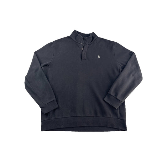 Mens Xl Collard Lond Sleeve Quarter Zip Black Polo Ralph Lauren