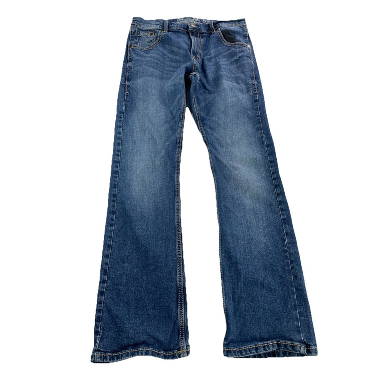Men Wrangler Retro Slim Bootcut Blue Jeans Size 30x32