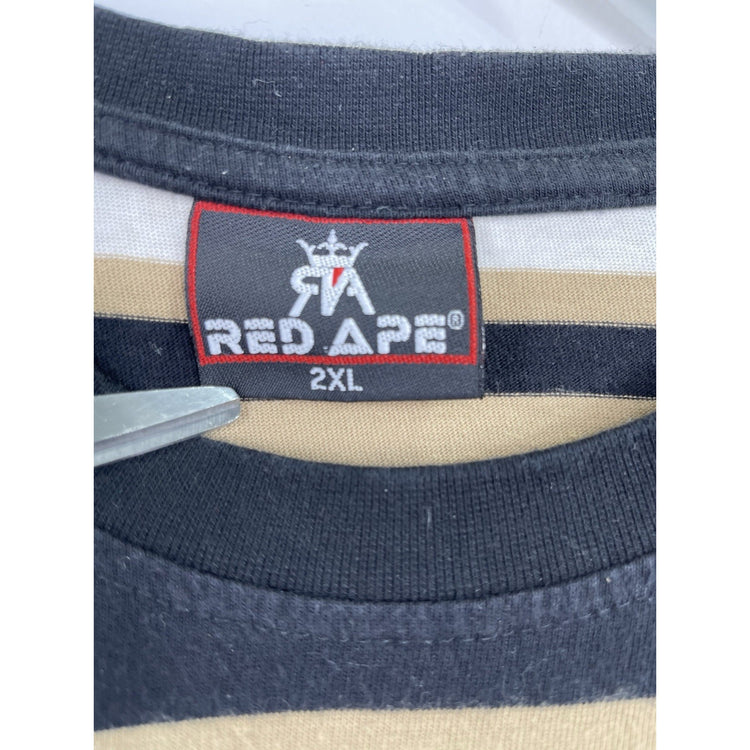 Mens Red Ape Y2k T-shirt Size 2Xl